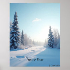 Minimal Winter Calm Poster – Neutral Wall Art ポスター