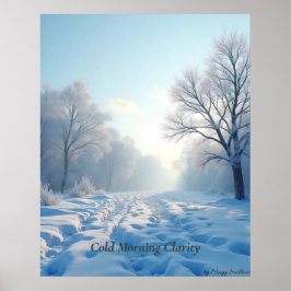 Minimal Winter Calm Poster – Neutral Wall Art ポスター