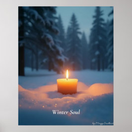 Minimal Winter Calm Poster – Neutral Wall Art ポスター