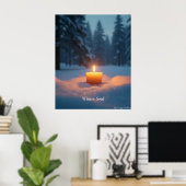 Minimal Winter Calm Poster – Neutral Wall Art ポスター (ホームオフィス)