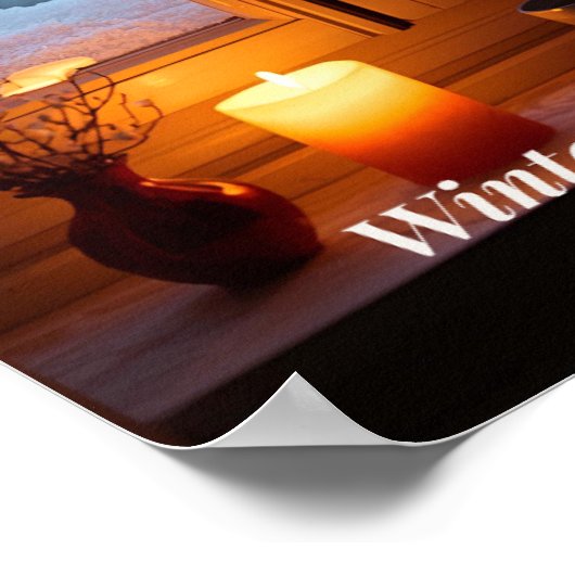 Minimal Winter Calm Poster – Neutral Wall Art ポスター (角)