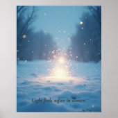 Minimal Winter Calm Poster – Neutral Wall Art ポスター (正面)