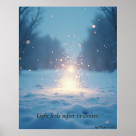 Minimal Winter Calm Poster – Neutral Wall Art ポスター