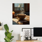 Minimal Winter Calm Poster – Neutral Wall Art ポスター (ホームオフィス)