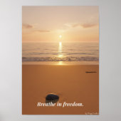 Minimal Winter Calm Poster – Neutral Wall Art ポスター (正面)
