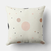 Minimal Winter Dot Pattern, Soft Cozy Neutrals クッション (裏面)