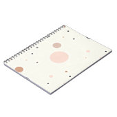 Minimal Winter Dot Pattern, Soft Cozy Neutrals ノートブック (左側)