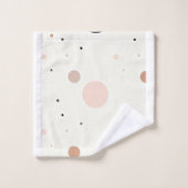 Minimal Winter Dot Pattern, Soft Cozy Neutrals バスタオルセット (ウォッシュタオル)