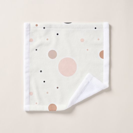 Minimal Winter Dot Pattern, Soft Cozy Neutrals バスタオルセット (ウォッシュタオル)
