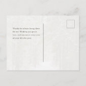 Minimal Winter Forest Path, New Year シーズンポストカード (裏面)