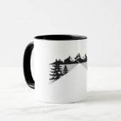 Minimal Winter Landscape Design マグカップ (正面左)