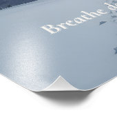 Minimal Winter Quote Poster – “Breathe Deeper” フォトプリント (角)