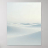Minimal Winter Snow Landscape Art Print ポスター (正面)