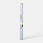 Minimal Winter Tiny Trees White Phone Case iPhone 16ケース (右側面)