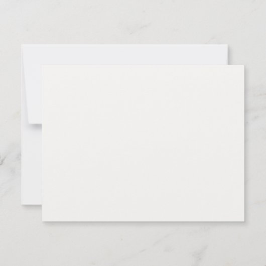 Minimal Yellow Dinosaur Nursery Note Card 招待状 (裏面)