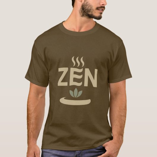 Minimal Zen Symbol Wellness Graphic Tシャツ (正面)
