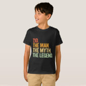 Minimal Zio Man Myth Legend Retro Tシャツ (正面フル)