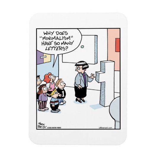 Minimalism Art マグネット (縦)