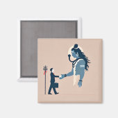  minimalism image of an ordinary person greeting g マグネット (正面/裏面)