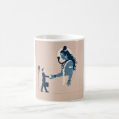 minimalism image of an ordinary person greeting go コーヒーマグカップ (中央)