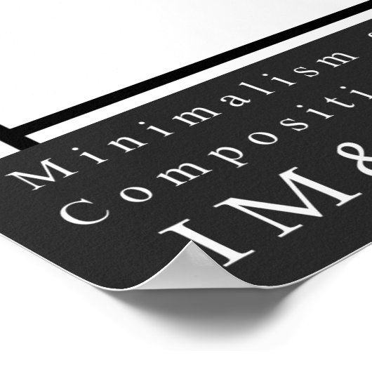 Minimalism Replication 2 Composition 1 with Brown ポスター (角)