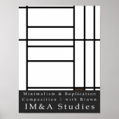 Minimalism Replication 2 Composition 1 with Brown ポスター (正面)