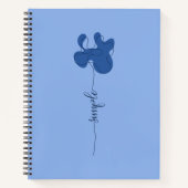 Minimalism Simple Flower ノートブック (正面)