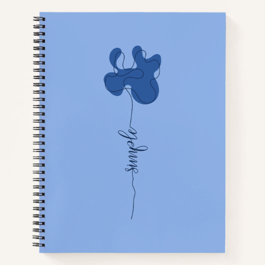 Minimalism Simple Flower ノートブック (正面)