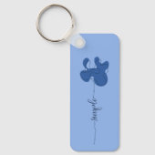 Minimalism Simple Flower Keychain キーホルダー (正面)