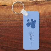 Minimalism Simple Flower Keychain キーホルダー (正面)