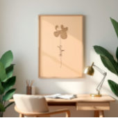 Minimalism Simple Flower Wall Art ポスター