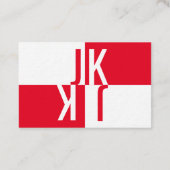 Minimalismus in rot visitenkarte 名刺 (裏面)