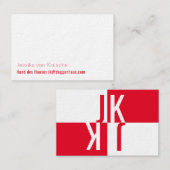 Minimalismus in rot visitenkarte 名刺 (正面/裏面)