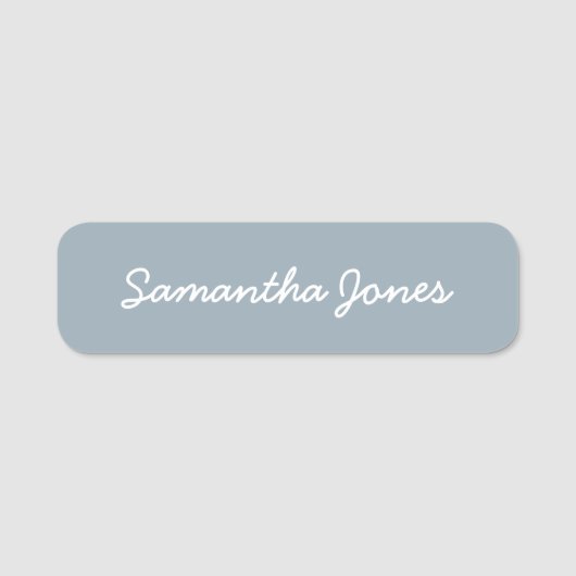 Minimalistモダン Cursiveスクリプト名タグ 名札 (正面)