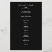 Minimalist白黒結婚の名前Script Pr (裏面)