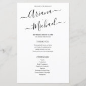 Minimalist白黒結婚の名前Script Pr (正面)