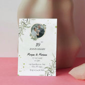 Minimalist素朴 Greenery記念写真 招待状