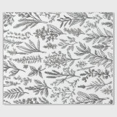 MInimalist花 ラッピングペーパー (フラット)