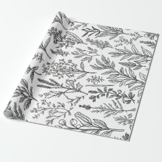 MInimalist花 ラッピングペーパー