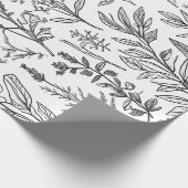 MInimalist花 ラッピングペーパー (角)