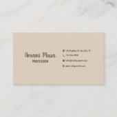 MInimalist英語とアラビア語の名刺 名刺 (正面)