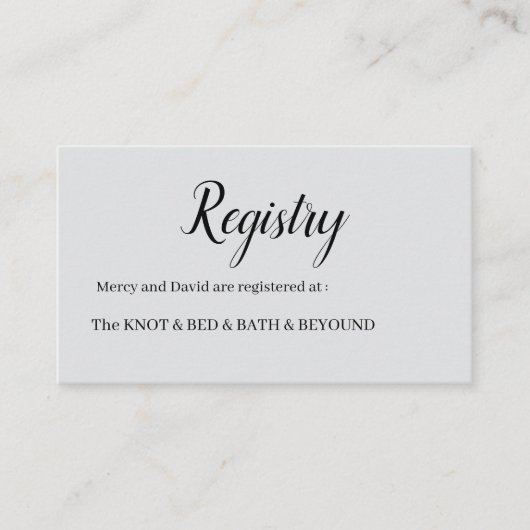 Minimalist  エンクロージャーカード (正面)