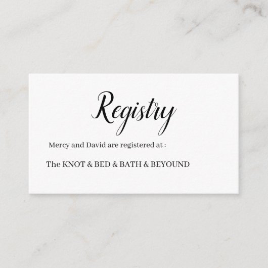 Minimalist  エンクロージャーカード (正面)