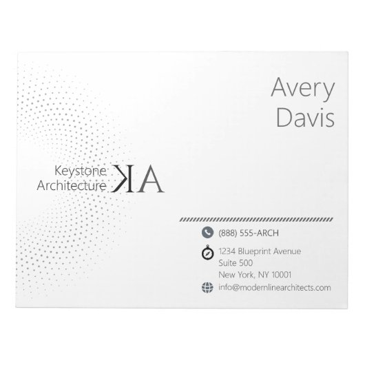 Minimalist モダン Architectのメモ帳 ノートパッド (正面)