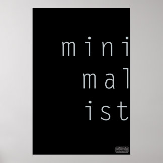 MiniMalIst 001 – 背景カスタムカラーポスター ポスター