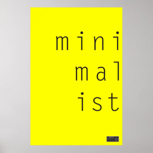 MiniMalIst 003 – 背景カスタムカラーポスター ポスター