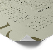 Minimalist 2026 Calendar Poster ポスター (角)