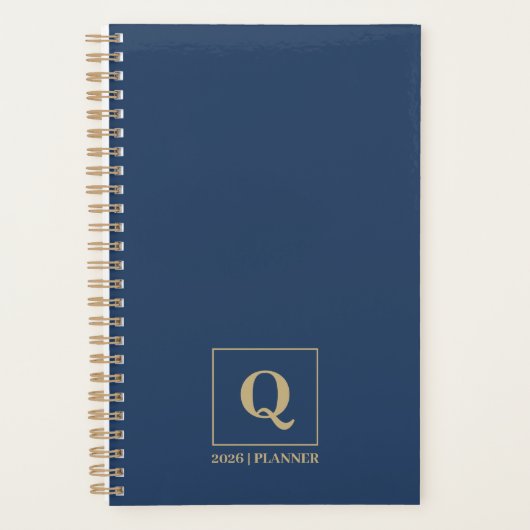 Minimalist 2026 Planner | Elegant Modern Design プランナー手帳 (正面)