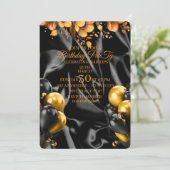 Minimalist 23rd Birthday Invitation – Gold Digital セーブザデート (スタンド正面)