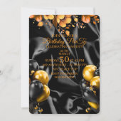 Minimalist 23rd Birthday Invitation – Gold Digital セーブザデート (正面)